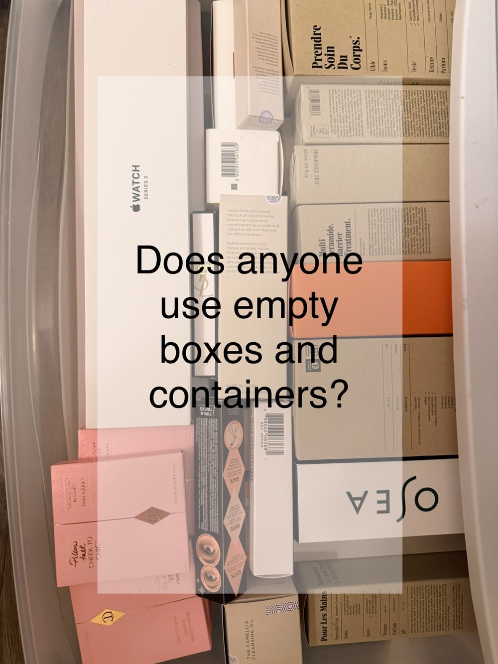 Empty boxes